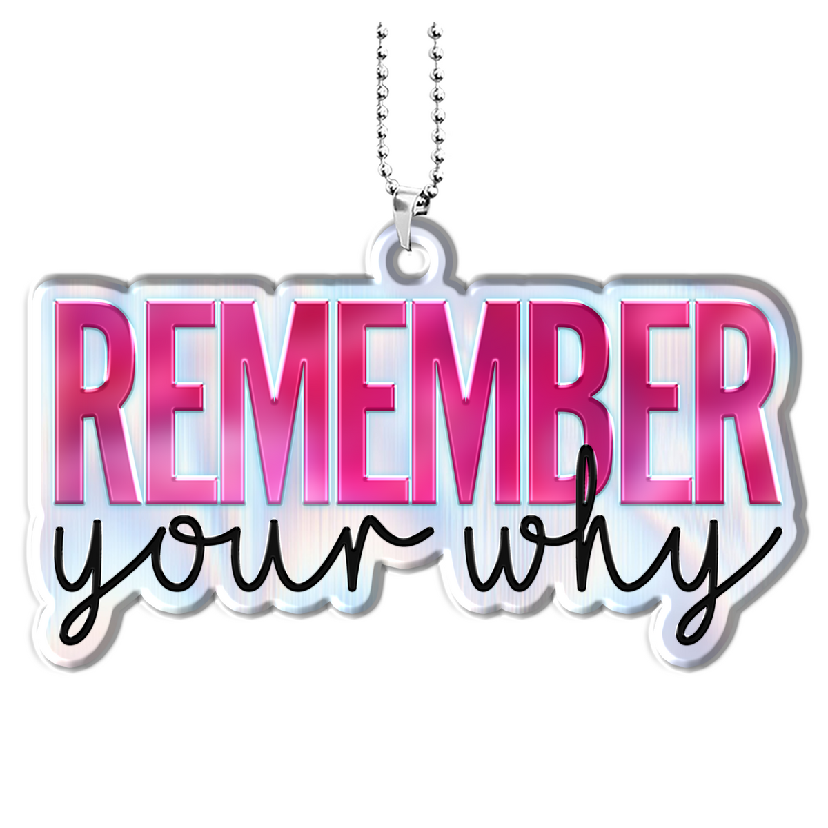 Pink Remember Your Why Christian Gifts For Women, Birthday Gifts For Women, Ornament Gift, Christmas Ornament Car Hanging