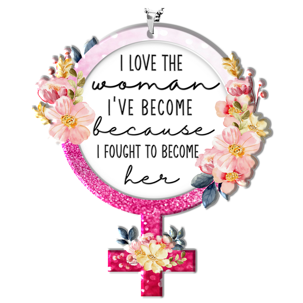 Flower Woman Power Christian Gifts For Women, Birthday Gifts For Women, Ornament Gift, Christmas Ornament Car Hanging