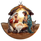 Nativity Gifts for Women Faith, Christmas Ornaments - Religious Gifts Car Hanging