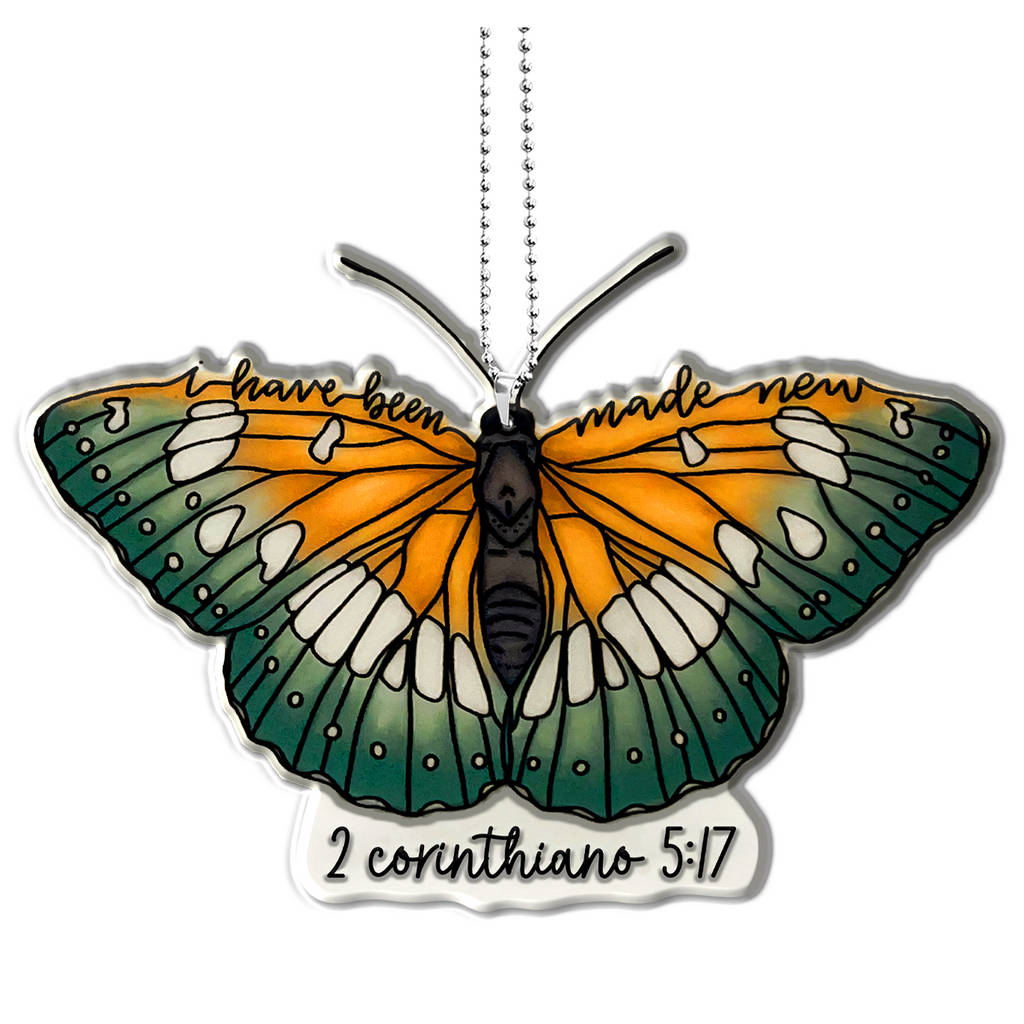 Butterfly I Have Been Made New Christian Gifts For Women, Birthday Gifts For Women, Ornament Gift, Christmas Ornament Car Hanging
