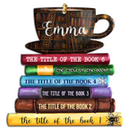 Book Lovers Custom Acrylic Ornament Christmas Car Hanging Gift