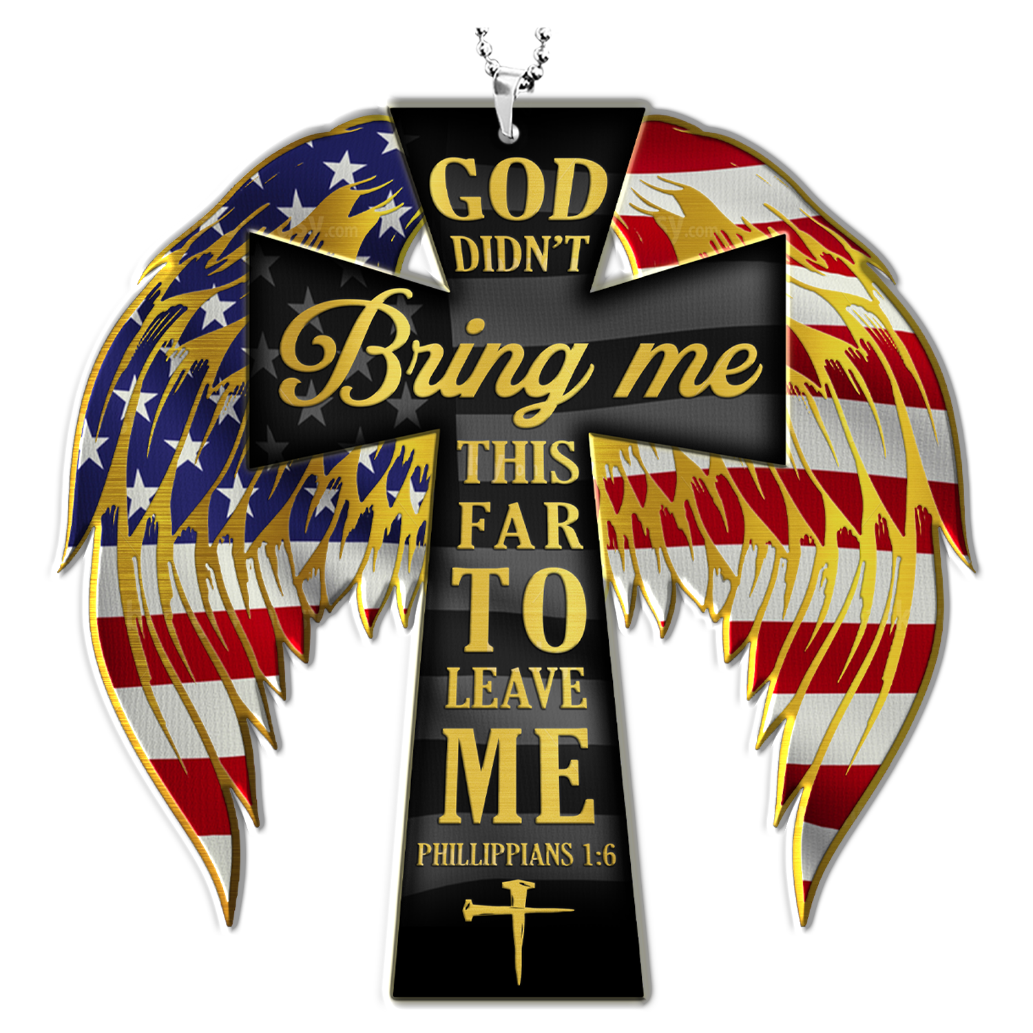 Cross Wings God Bring Me Christian Gifts For Women, Birthday Gifts For Women, Ornament Gift, Christmas Ornament Car Hanging