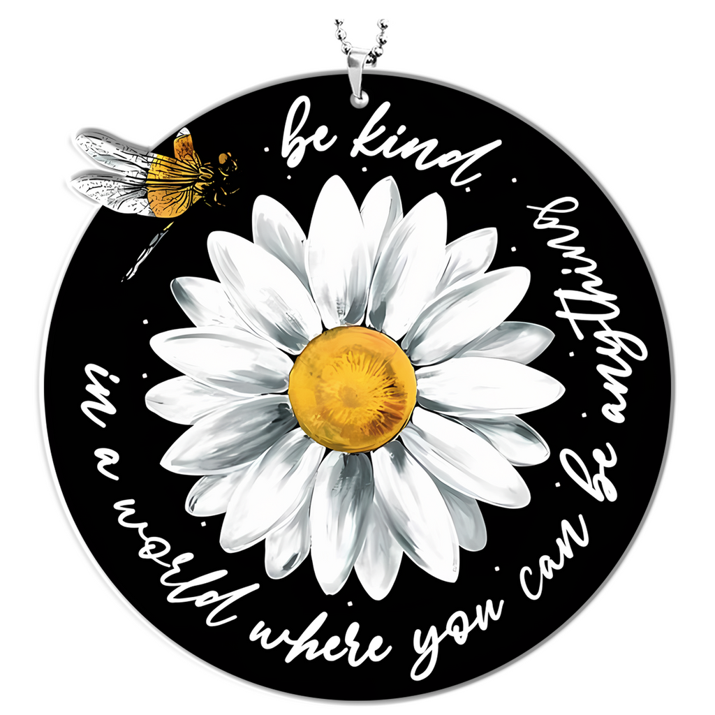 Daisy Dragonfly Be Kind Christian Gifts For Women, Birthday Gifts For Women, Ornament Gift Bible Verse You Are Christmas Ornament Car Hanging