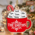 Christmas Ornament Hot Cocoa Two Layers Wood Ornament