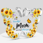 To My Beautiful Mom Sunflower Acrylic Plaque Mother's Day Thanksgiving Birthday Gifts for Mom