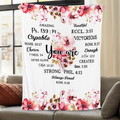 Christian Gifts Blanket You Are - Religious Throw Fleece Blanket