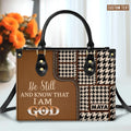 Every second He loves you Personalized Leather Handbag Christian Gifts Bible Verses Religious Gifts