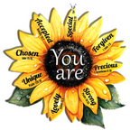 Sunflower You Are Christian Ornament Gift Bible Verse Christmas Ornament Car Hanging
