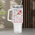 Floral Hibiscus Surrounded By Your Glory Inspirational Gifts for Women Friends 40Oz Tumbler