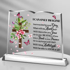 Surrounded By Your Glory Book Shaped Acrylic Plaque Christian Gifts Bible Verses Religious Gifts
