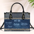 You Are Beautiful Bag Birthday Gift for Women, Christian Gift Leather Handbag