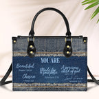 You Are Beautiful Bag Birthday Gift for Women, Christian Gift Leather Handbag