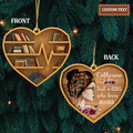 Bookshelf Just A Girl Who Loves Books 2 Sides Book Lovers Girl Custom Wooden Ornament