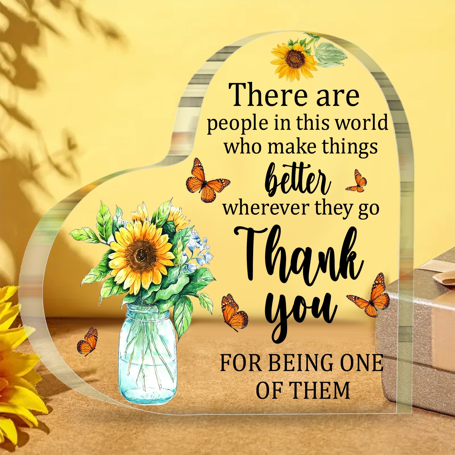 Thank You Gifts for Women Men Boss Colleague Friends Teacher Inspirational Gift Appreciation Gift Acrylic Plaque