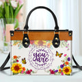 You Are Inspirational Quotes Christian Gift Religious Gift Leather Handbag