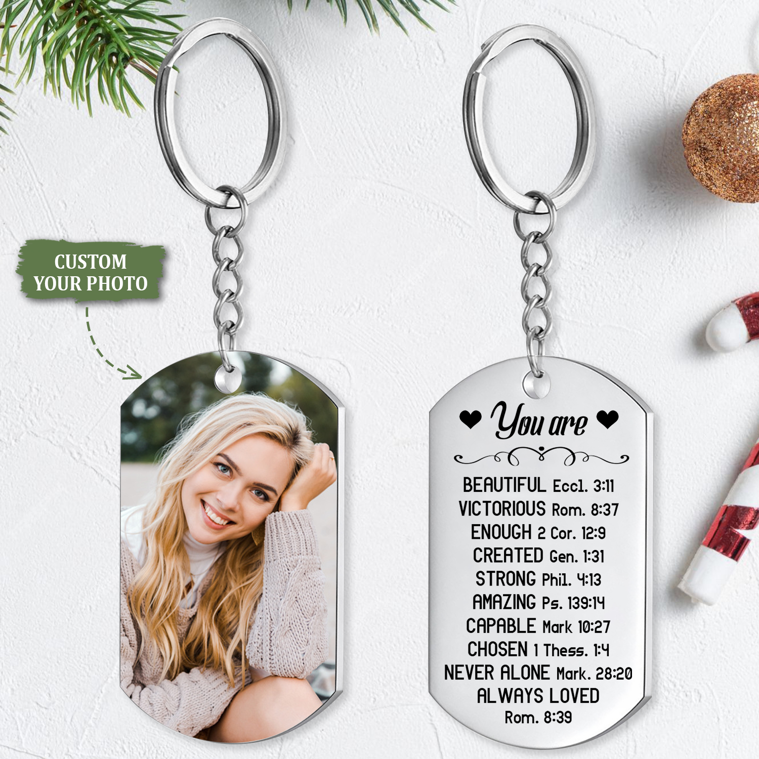 You Are Inspiration, Bible Verse Gift, Inspirational Quote Gifts, Custom Inspiration Keychain