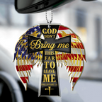 Cross Wings God Bring Me Christian Gifts For Women, Birthday Gifts For Women, Ornament Gift, Christmas Ornament Car Hanging