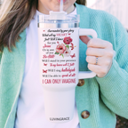 Floral Hibiscus Surrounded By Your Glory Inspirational Gifts for Women Friends 40Oz Tumbler