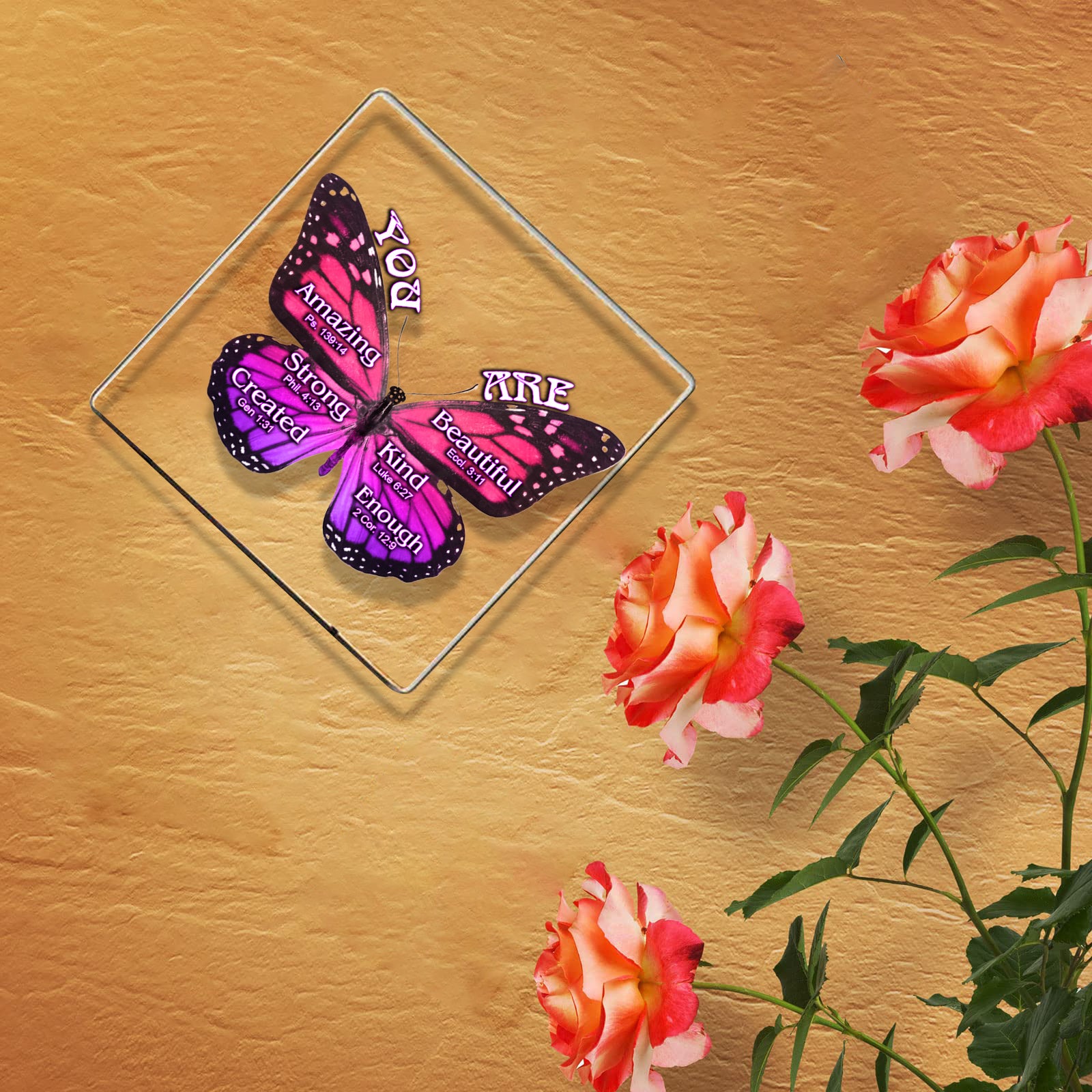You Are Purple Butterfly Acrylic Plaque