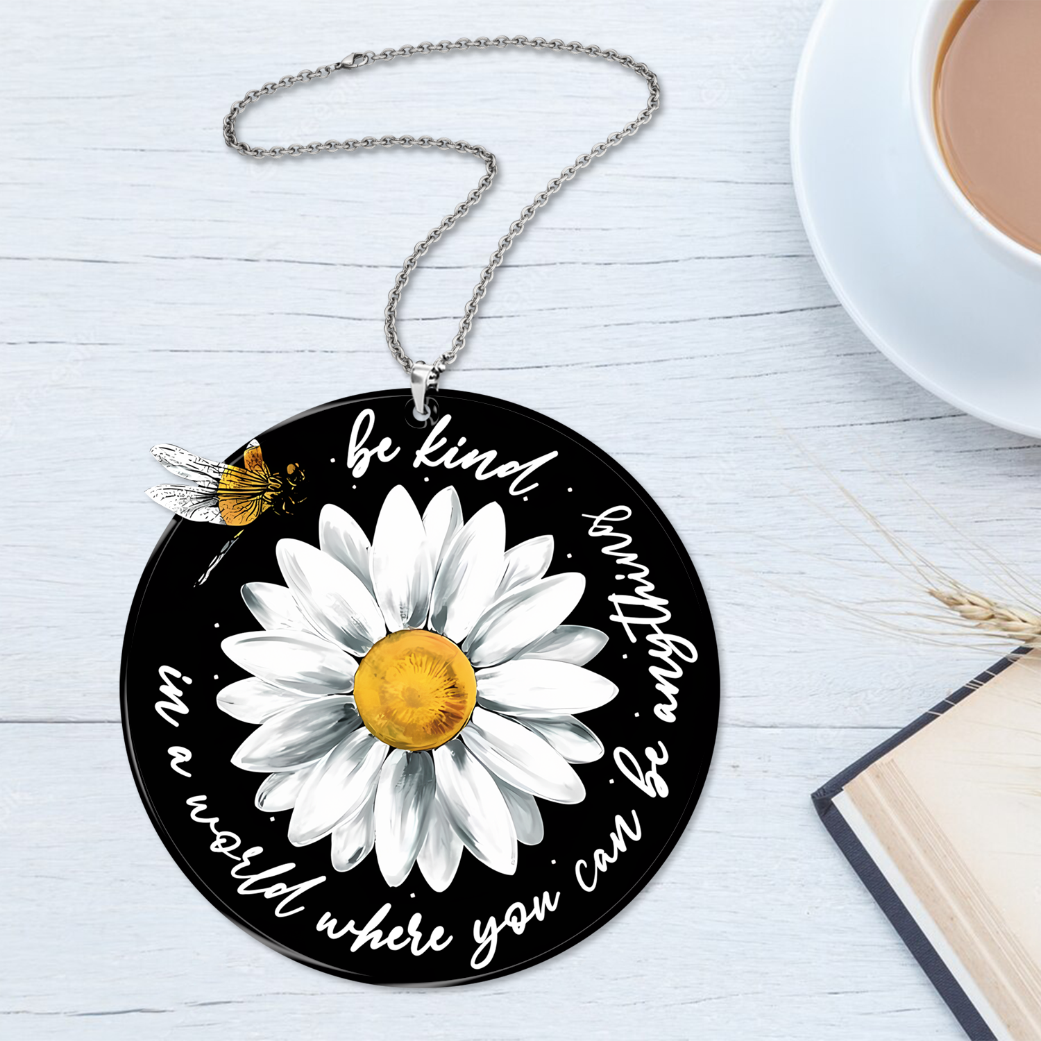 Daisy Dragonfly Be Kind Christian Gifts For Women, Birthday Gifts For Women, Ornament Gift Bible Verse You Are Christmas Ornament Car Hanging