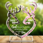 Buck And Doe God Blessed Inspiration Religious Gifts Custom Acrylic Plaque