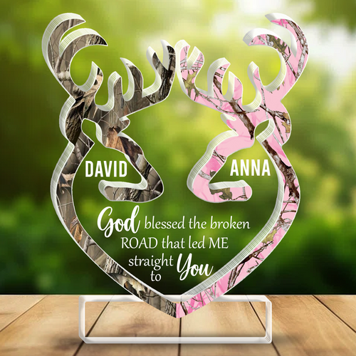 Buck And Doe God Blessed Inspiration Religious Gifts Custom Acrylic Plaque