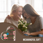 To My Mom Flower Acrylic Heart Plaque Mother's Day Gift Birthday Gift For Mother