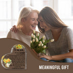 To My Mom You Are My Sunshine Heart Acrylic Plaque Mother's Day Gift Thanksgiving Birthday Gifts for Mom