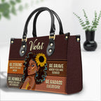 Be Badass Everyday Personalized Leather Hand Bag Gift For Women