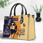 She Can Stand Before Anyone Personalized Leather Handbag