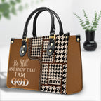 Every second He loves you Personalized Leather Handbag Christian Gifts Bible Verses Religious Gifts