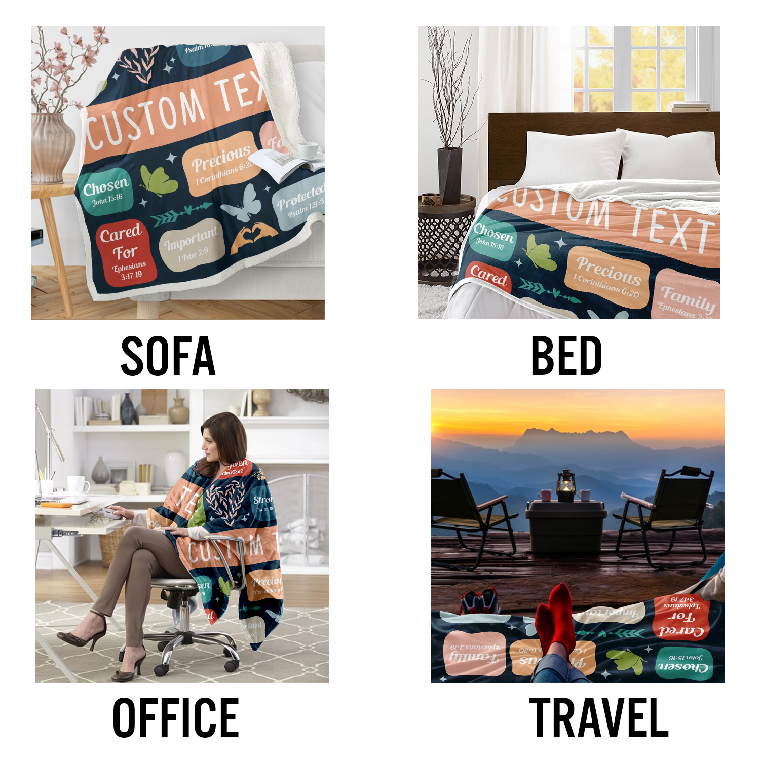Custom God Say I Am Blanket Gift, Personalized Sherpa Blanket