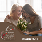 Those We Love Don't Go Away Memorial Gifts Sympathy Gifts Red Cardinal Memorial Bereavement Acrylic Heart Plaque Condolence Gifts in Memory of Loss of Loved One