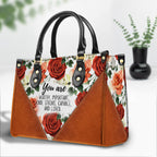 You Are Inspirational Quotes, Birthday Gift for Women, Christian Gift Leather Handbag