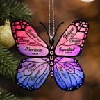 Pink Blue Butterfly You Are Identity In Christ Ornament Christmas Gift