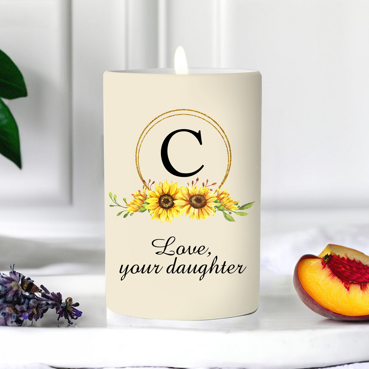 Sunflower You Are Custom Bible Verse Scented Candle Gifts