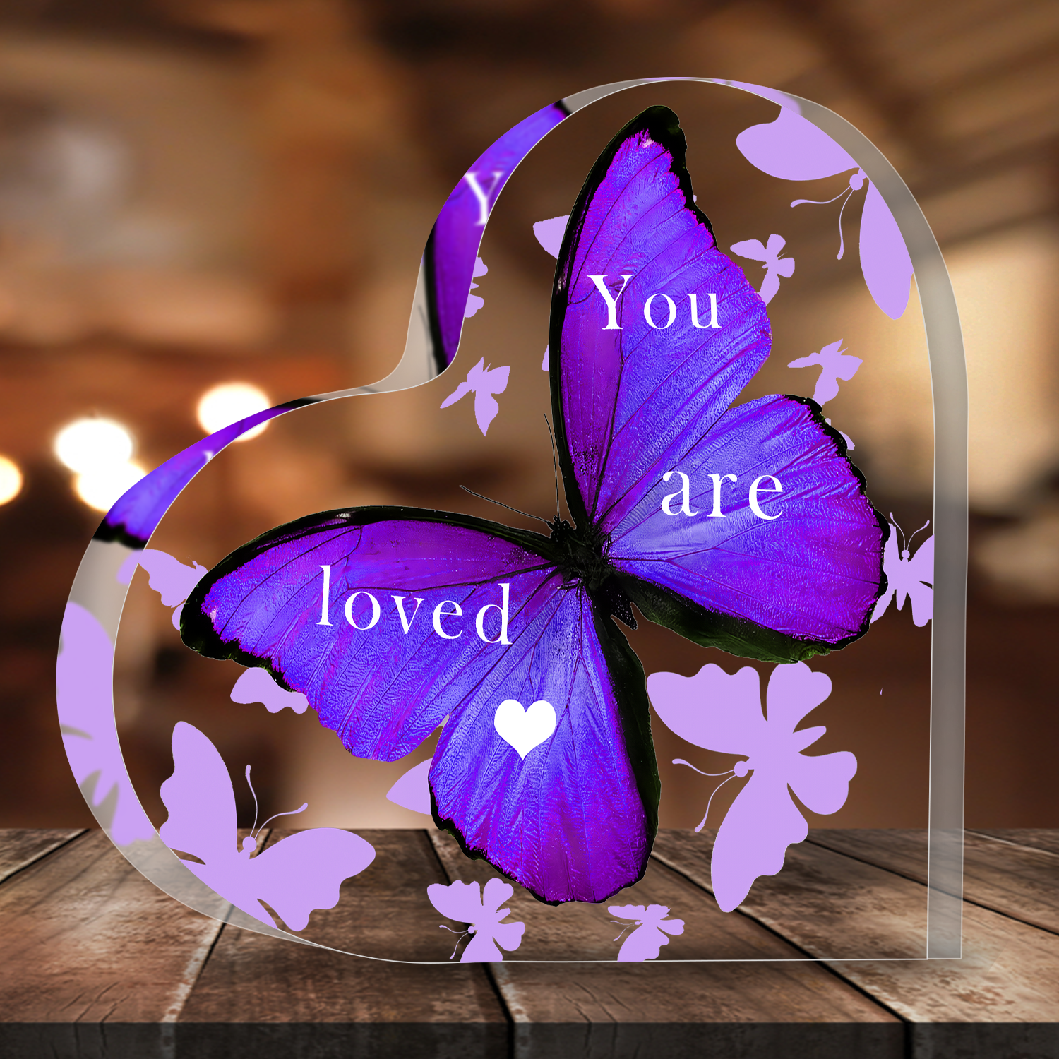 Butterfly You Are Loved Acrylic Plaque Christian Gifts Bible Verses Religious Gifts