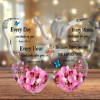 Orchids God Loves You Butterfly Acrylic Plaque Christian Gifts Birthday Gift For Women Mother's Day Gift