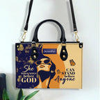 She Can Stand Before Anyone Personalized Leather Handbag