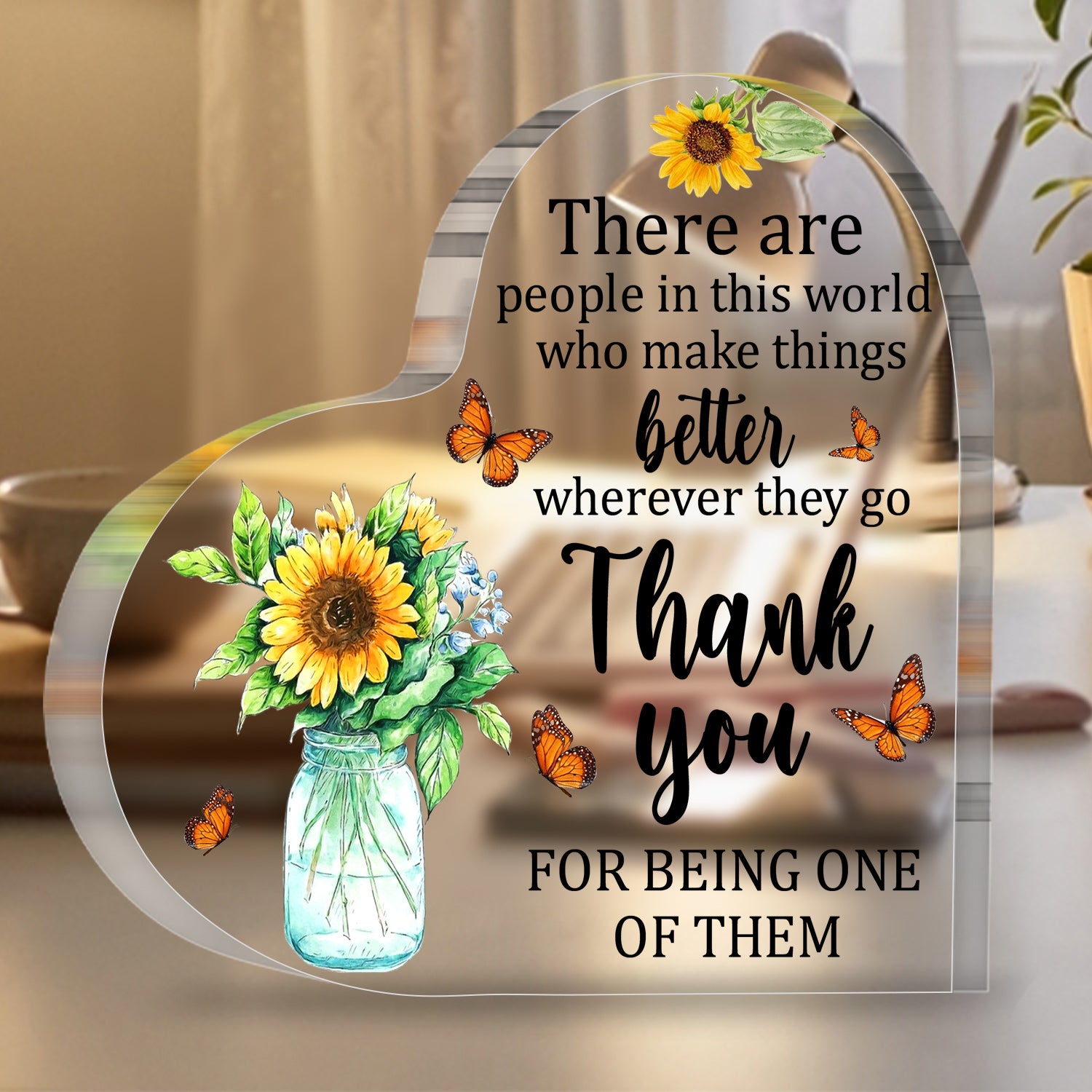 Thank You Gifts for Women Men Boss Colleague Friends Teacher Inspirational Gift Appreciation Gift Acrylic Plaque