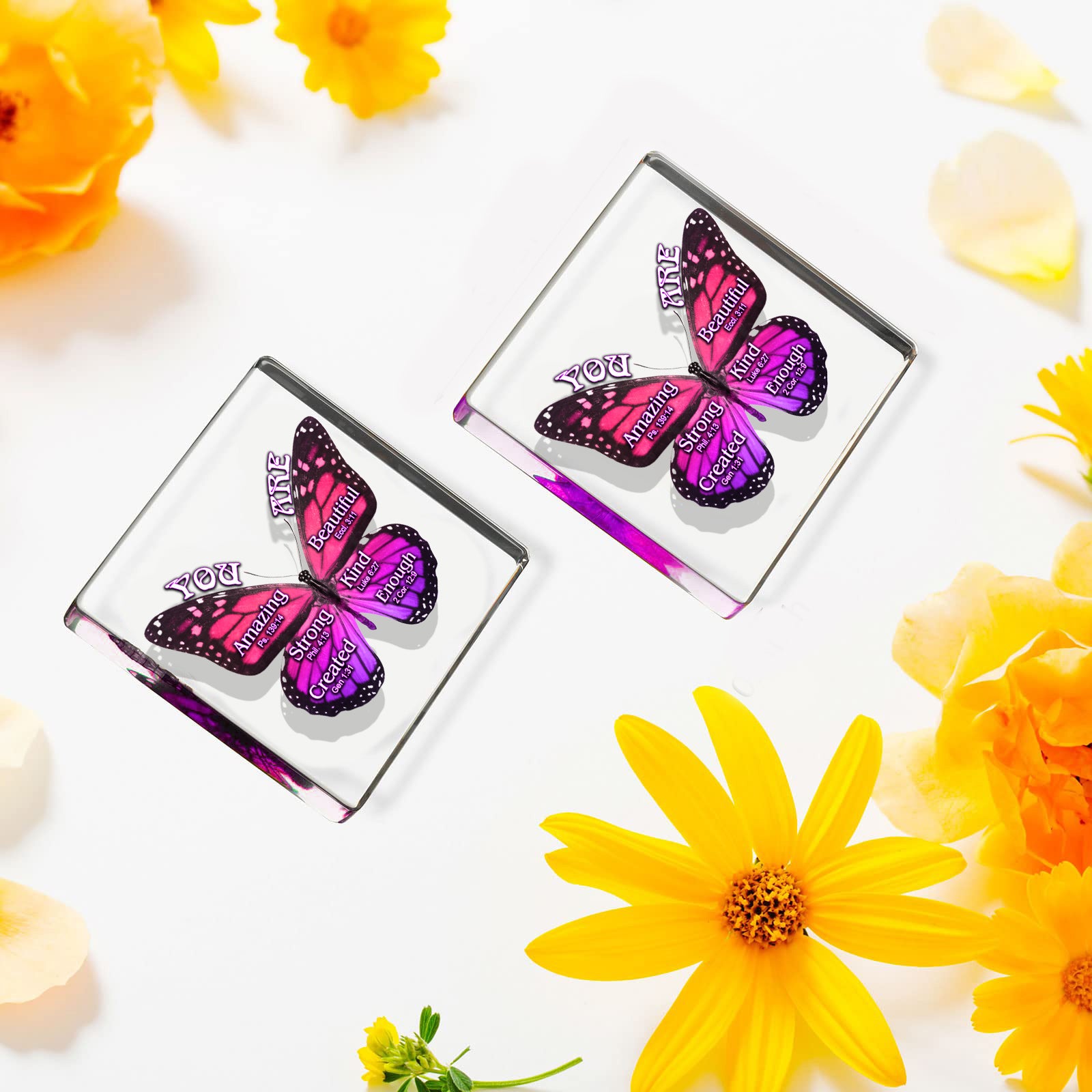 You Are Purple Butterfly Acrylic Plaque