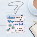 Dandelion Have Faith Christian Gifts For Women, Birthday Gifts For Women, Ornament Gift, Christmas Ornament Car Hanging
