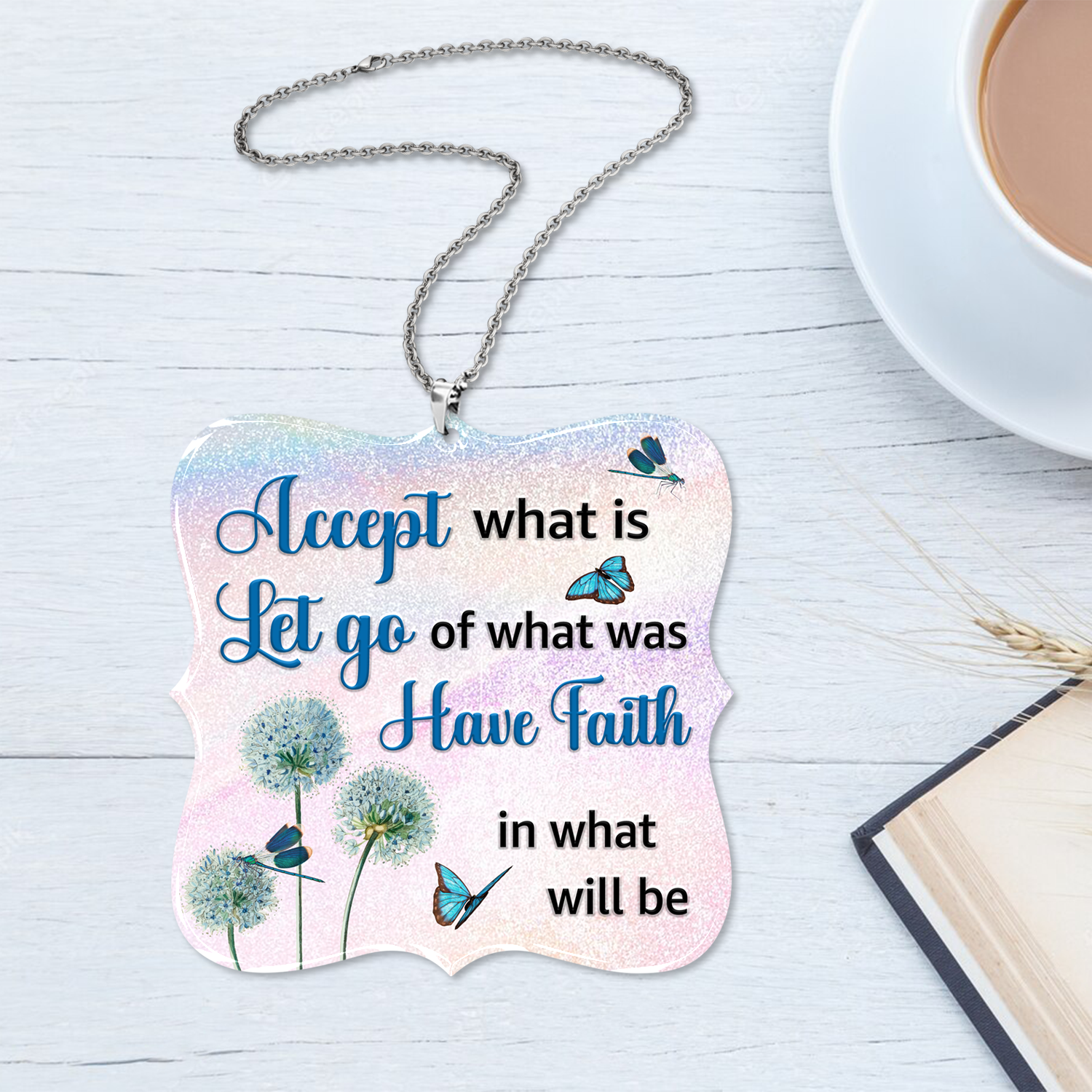 Dandelion Have Faith Christian Gifts For Women, Birthday Gifts For Women, Ornament Gift, Christmas Ornament Car Hanging