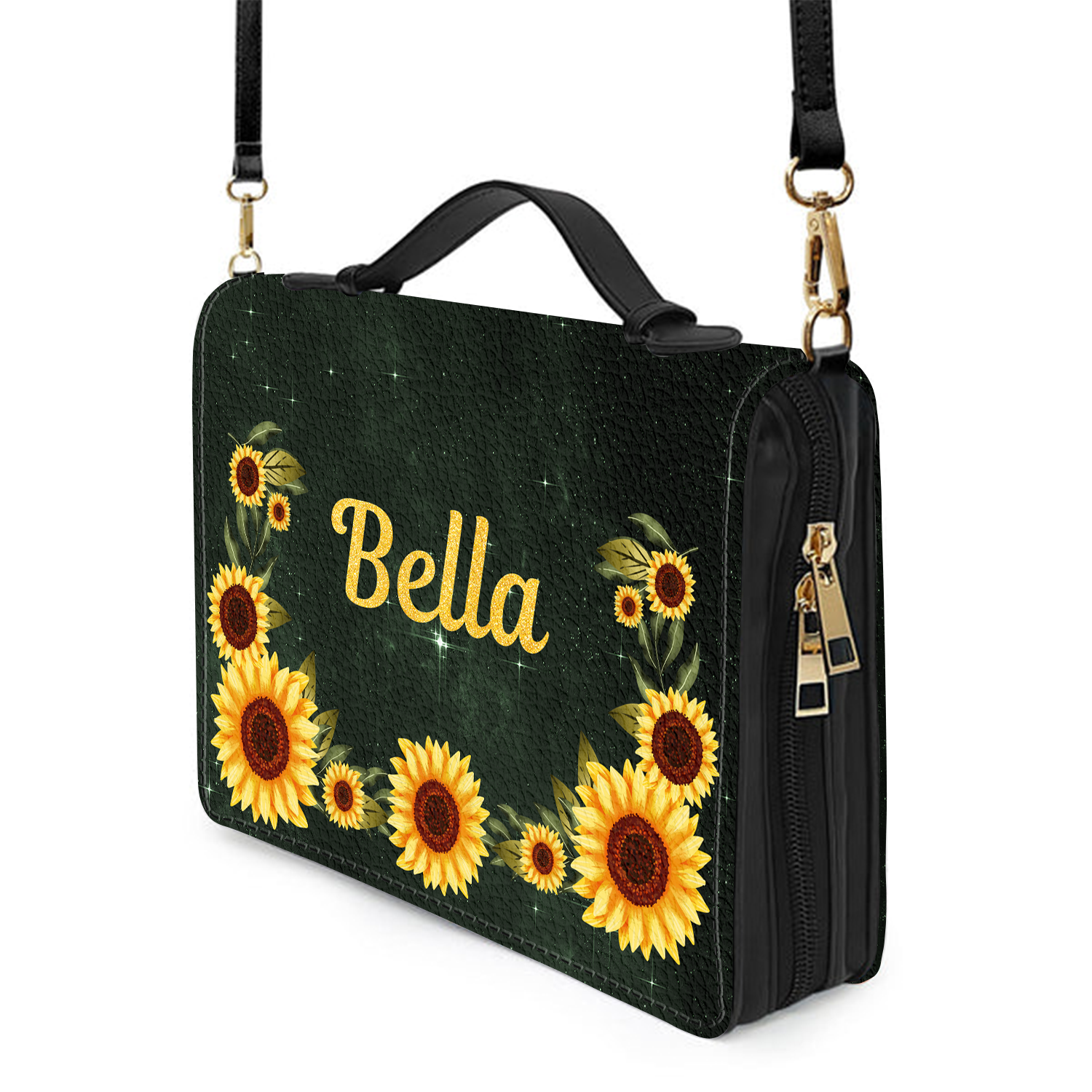 Sunflower God Says You Are Christian Personalized Bible Cover