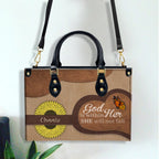 God Is Within Her She Is Not Fall Christian Gift Inspirational Religious Gift Personalized Leather Handbag