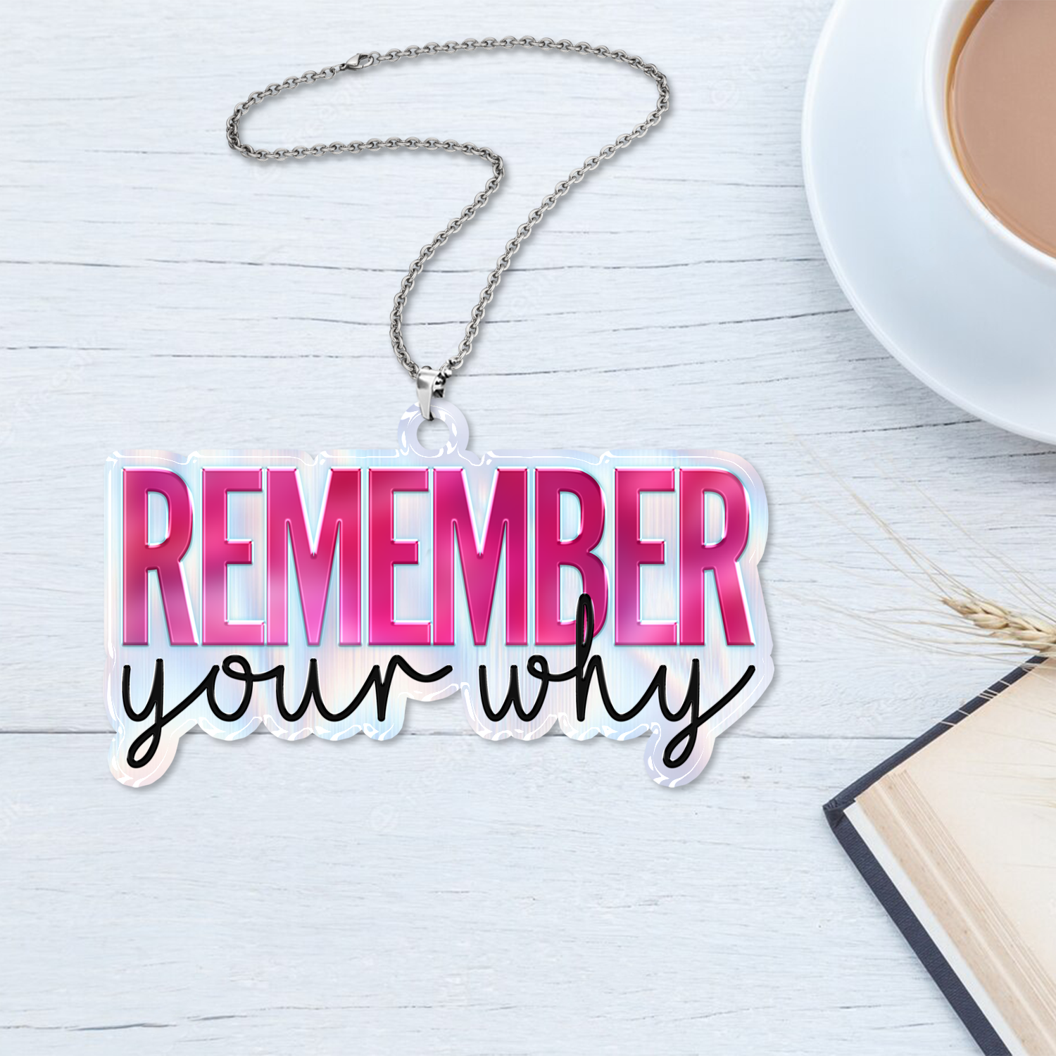 Pink Remember Your Why Christian Gifts For Women, Birthday Gifts For Women, Ornament Gift, Christmas Ornament Car Hanging