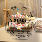 Floral You Are Inspiration Religious Gifts Acrylic Plaque