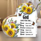 Daisy Sunflower Butterfly You Are Plaque Christian Gifts Religious Gifts for Women Inspirational Gifts