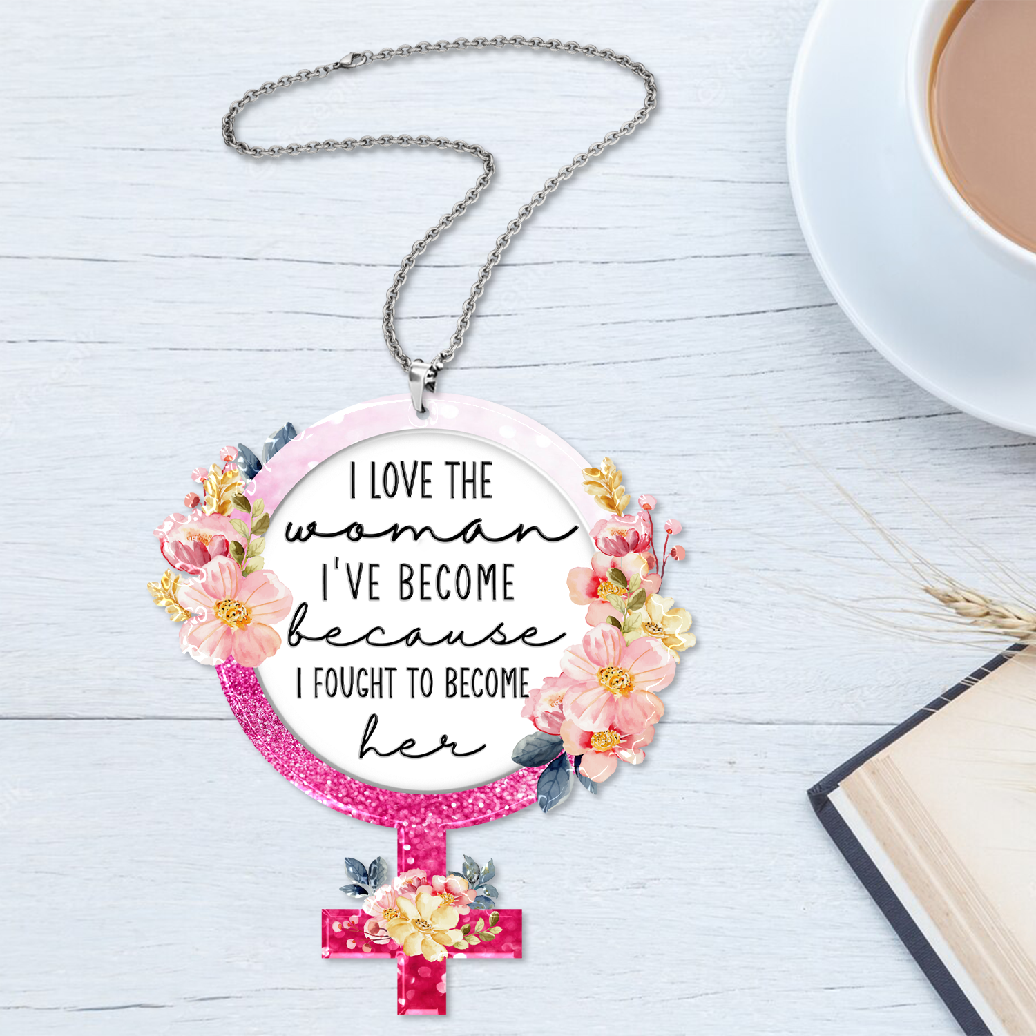Flower Woman Power Christian Gifts For Women, Birthday Gifts For Women, Ornament Gift, Christmas Ornament Car Hanging