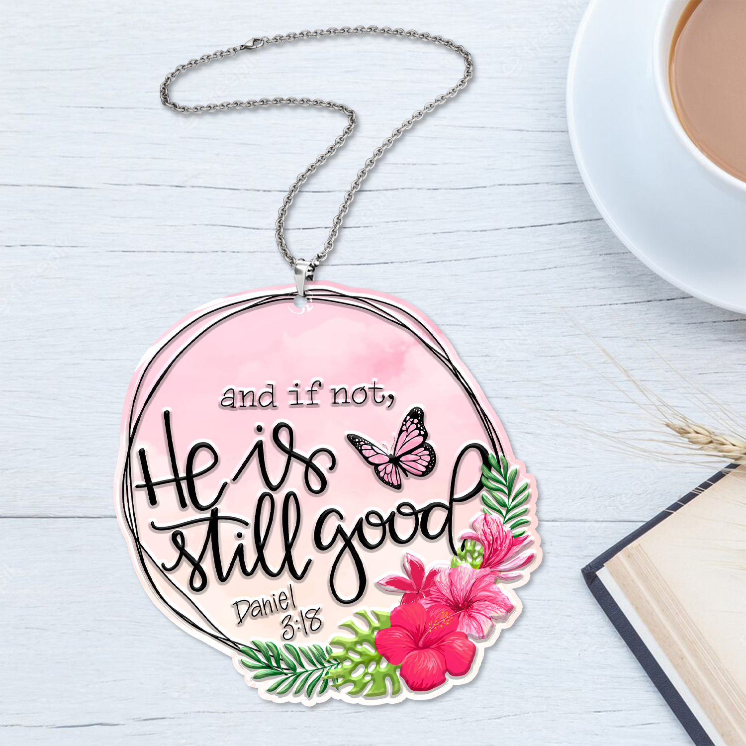 Hibiscus Flower He Is Good Christian Gifts For Women, Birthday Gifts For Women, Ornament Gift